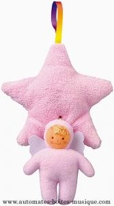 Doudou musical Trousselier avec mécanisme musical à ficelle de 18 lames -  Référence doudou musical Trousselier avec mécanisme musical à ficelle : M1022/69