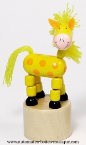 Gelenkspielzeug aus Holz : Pferd aus Holz