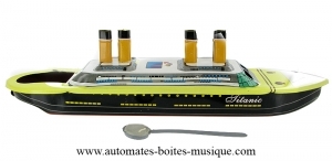 Collectable tin toy pop pop boat made of steel with 2 candles, 1 plastic tube and instructions - Item # for this collectable tin toy pop pop boat : 15161