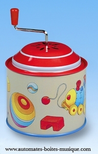 Collectable mechanical Tin Toy made of sheet metal and tin - Item # for this mechanical Tin Toy made of steel : 623619