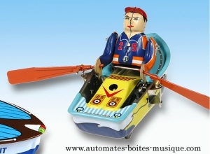 Collectable mechanical Tin Toy made of sheet metal and tin - Item # for this mechanical Tin Toy made of steel : 6021825