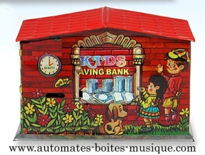 Collectable mechanical Tin Toy made of sheet metal and tin - Item # for this mechanical Tin Toy made of steel : 639816