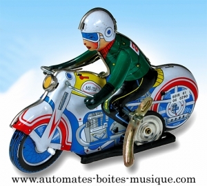 Collectable mechanical Tin Toy made of sheet metal and tin - Item # for this mechanical Tin Toy made of steel : 6016435