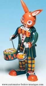 Collectable mechanical Tin Toy made of sheet metal and tin - Item # for this mechanical Tin Toy made of steel : 602067