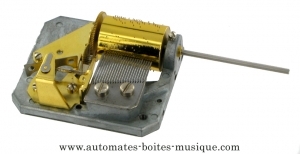 22-note musical mechanism without spring : musical mechanism for cuckoo clocks.