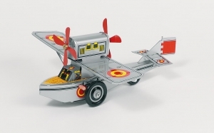 Brinquedo mecânico em metal agrafado, chapa e ferro branco n°14121