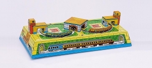Collectable mechanical Tin Toy made of sheet metal and tin - Item # for this mechanical Tin Toy made of steel : MS 279