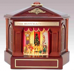 Théâtre musical à automates Mr Christmas "Casse-noisette" : Théâtre musical Mr Christmas avec 4 scènes de danse du ballet "Casse-noisette" - Référence théâtre musical Mr Christmas "Casse-noisette" avec automates : 79403