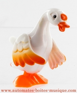 Mechanisch laufendes Aufziehtier : mechanisches Aufziehtier Gans.