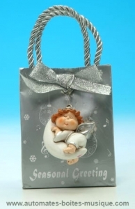 Carillon borsa musicale natalizia con meccanismo musicale tradizionale 18 note - Codice di questo carillon borsa musicale natalizia : 50094-2
