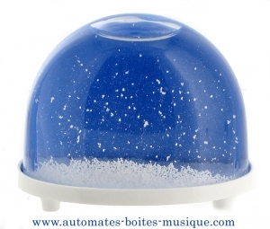 Boule à neige traditionnelle non musicale pour photo - Référence de cette boule à neige non musicale fabriquée en Allemagne: 3299