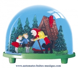 Sfera con neve classica non musicale fabbricata in Germania - Codice di questa sfera con neve non musicale : 3701
