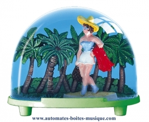 Boule à neige traditionnelle non musicale - Référence de cette boule à neige non musicale fabriquée en Allemagne: 3175