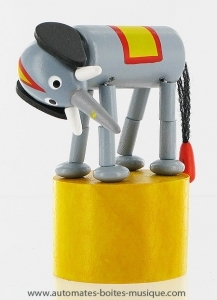 Giocattolo snodabile di legno : elefante snodabile di legno - Codice di questo giocattolo snodabile : JEBA-02