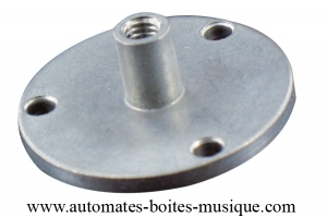 Rotating plate for a traditional 18-note spring musical mechanism - Item# for this rotating plate : K-10