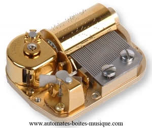 Boîte à musique Pirates des Caraïbes : mécanisme musical traditionnel haut de gamme à ressort de 30 lames - Référence mécanisme musical à ressort "Pirates des Caraïbes 3" : MPC-03