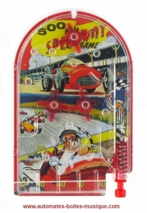 Very small pocket flipper inspired to race cars.