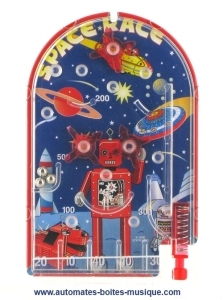 Very small pocket flipper inspired to science-fiction.