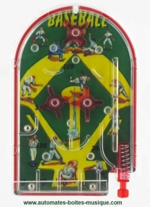 Very small pocket flipper inspired to baseball.