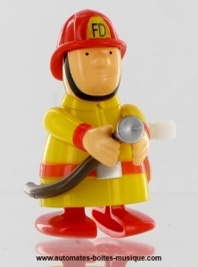Automaton, walking character : mechanical automaton "Firefighter"