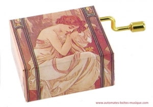 Deluxe hand-cranked music box, collection "Romantic collection".