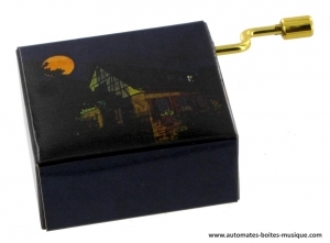 Deluxe hand-cranked music box, collection "Invitation to travel".