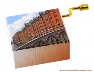 Carillon a manovella di lusso della serie "Invito al viaggio".