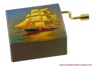 Carillon a manovella di lusso della serie "Invito al viaggio".