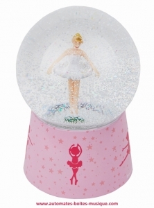 Trousselier musical snow globe with ballerina.