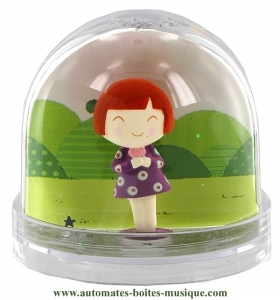 Trousselier not musical snow globe : snow globe with Ninon.