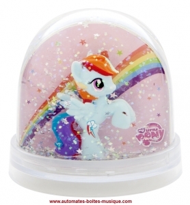 Sfera con neve non musicale Trousselier : sfera con neve con pony "My little Poney".