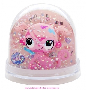 Trousselier non-musical snow globe : snow globe with a little animal "Littlest Petshop".