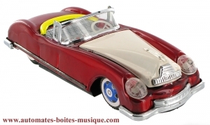 Jouet mécanique en métal, tôle et fer blanc agrafé - Référence de ce jouet mécanique en métal, tôle et fer blanc agrafé: 25604