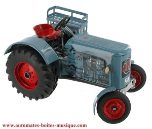 Giocattolo da collezione di metallo, lamiera e latta aggraffati : giocattolo "Trattore Eicher ED215".