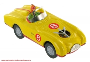 Jouet mécanique en métal, tôle et fer blanc agrafé - Référence de ce jouet mécanique en métal, tôle et fer blanc agrafé: MS642.