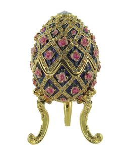 Inspiration oeuf Faberge - Boite à bijoux oeuf en coquille Inspiration oeuf Faberge - Boite à bijoux oeuf en coquille