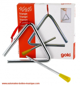 Instrumento de música para niños : Triángulo de metal.