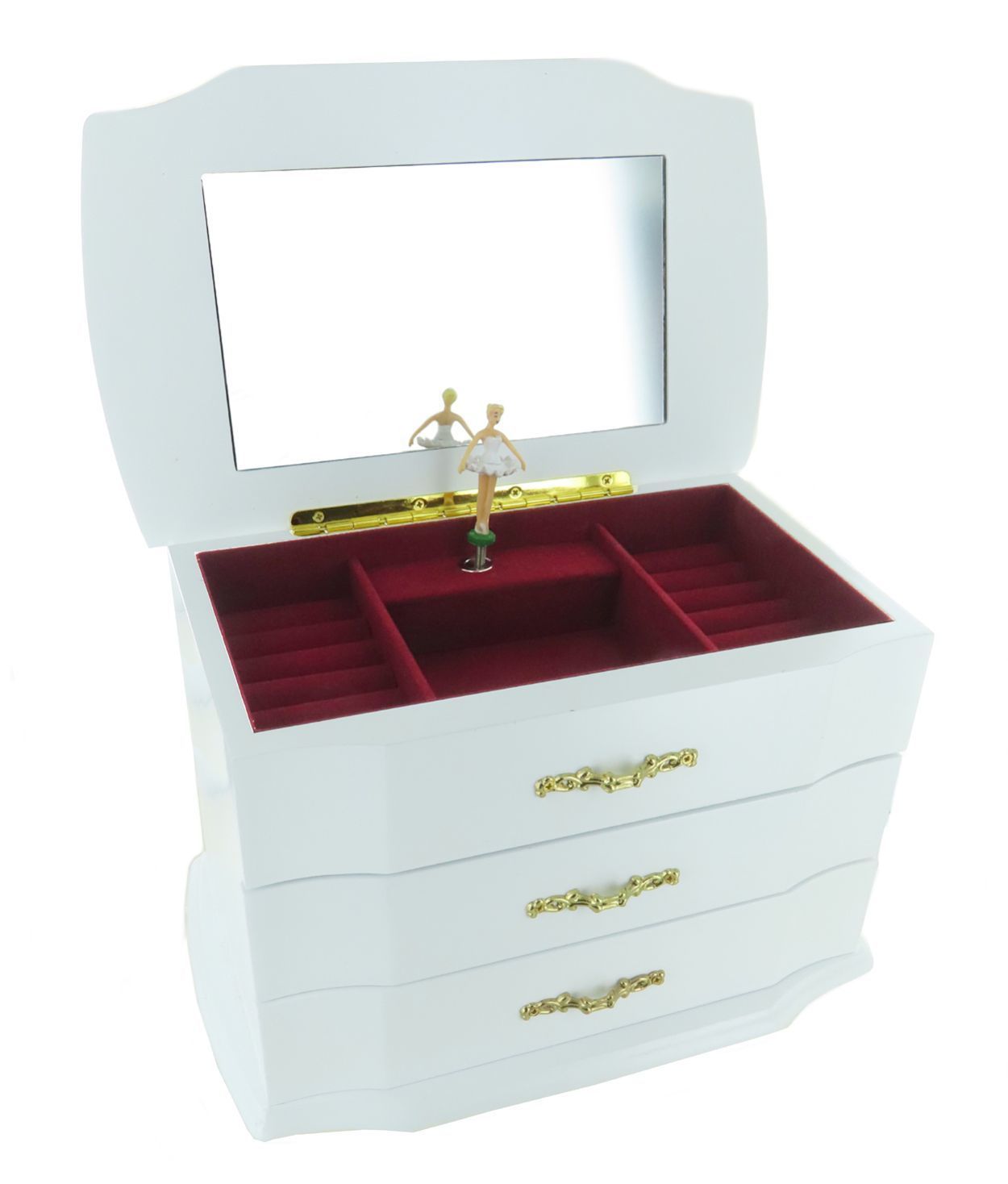 Carillon Portagioie Con Ballerina Girevole - Music Box Lago Dei Cigni Per Bambine E Collezionisti - Foto 12