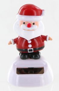 Figura solar : figura personaje de Navidad solar : Papá Noel solar.