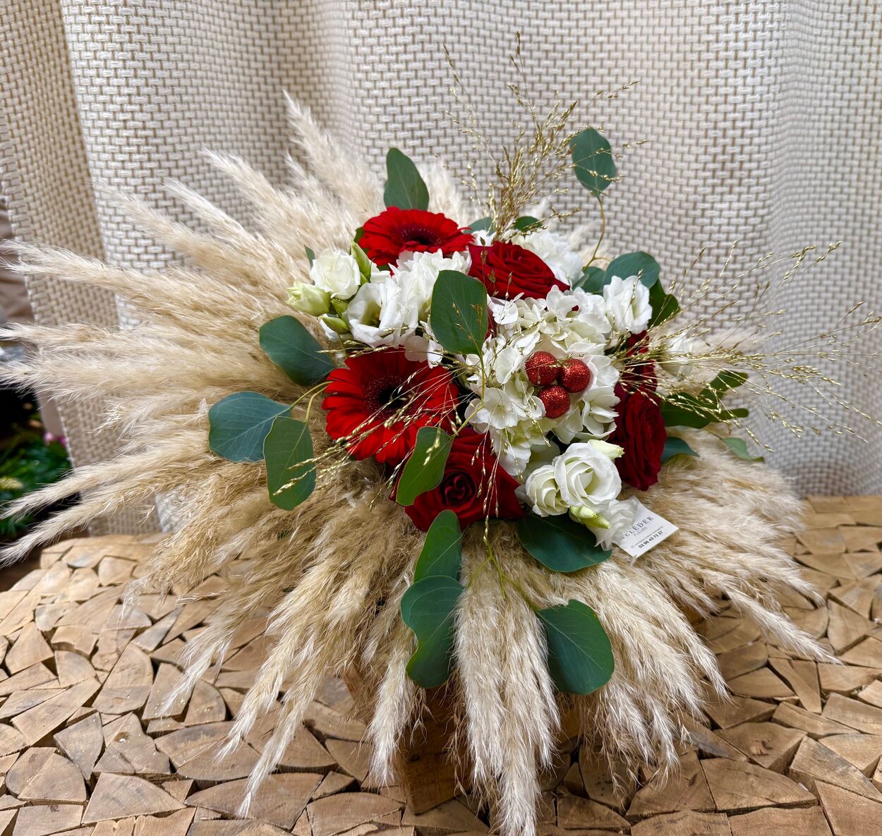Bouquet pampa de Noël