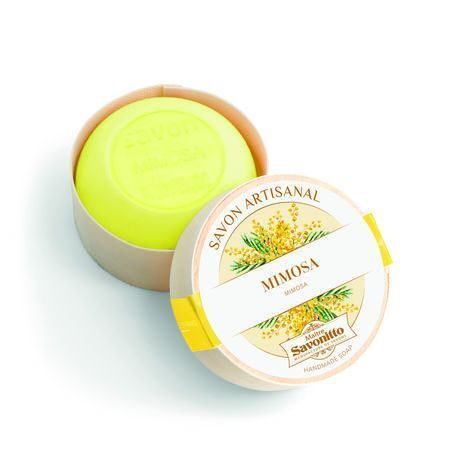 Savon mimosa boîte bois 100Grs