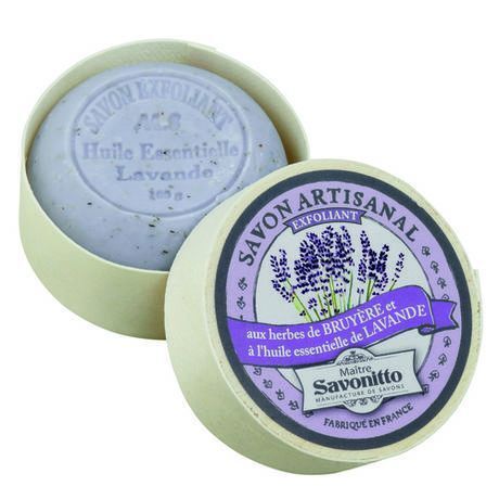Savon lavande boîte bois 100Grs
