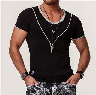 t shirt moulant homme pas cher