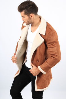Manteau homme camel col laine 518 Manteau homme camel col laine 518