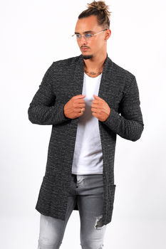 gilet long homme oversize noir chin 19602 01 pour 49 90 gilet long homme oversize noir chin 19602 01 pour 49 90