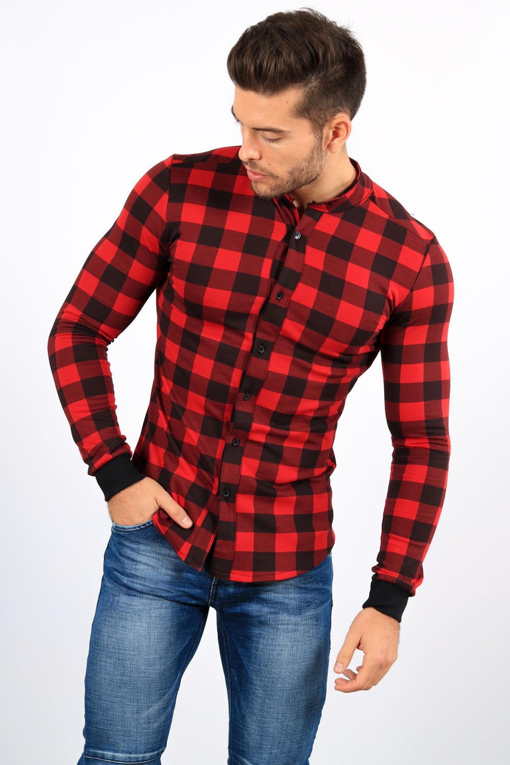 töten Nationale Volkszählung Großartig chemise rouge pour homme Arbeit ...