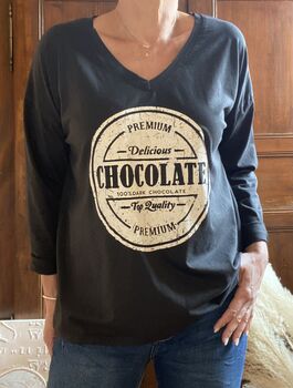 Tee-shirt manches longues Chocolate choco