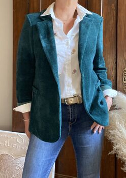 Veste velours vert