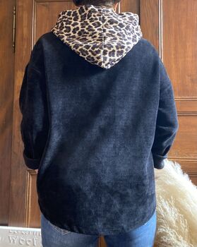 Sweat en velours noir