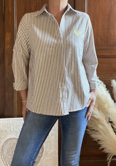 Chemise Cœur choco